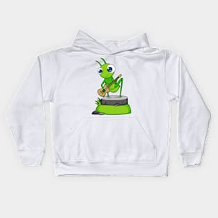 Caterpillar Musician Guitar Music Kids Hoodie